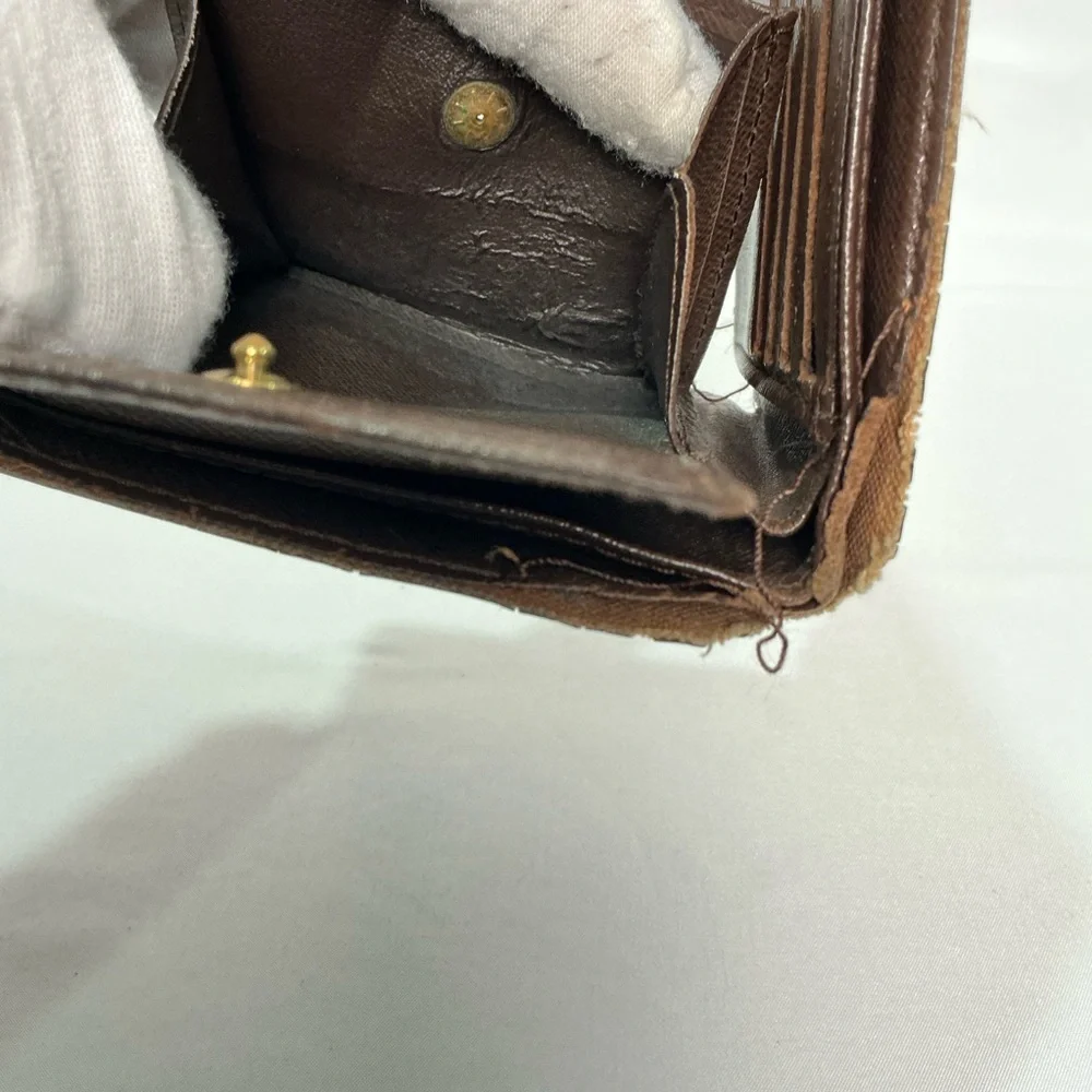 Louis Vuitton Damier Ebene Bifold Checkered Brown Wallet project